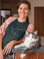 Women's Friendly Cat T-Shirt