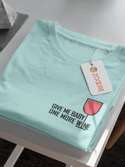 Women's Mint Color Funny Text T-Shirt