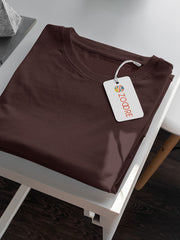 Women's Maroon Color Plain T-Shirt