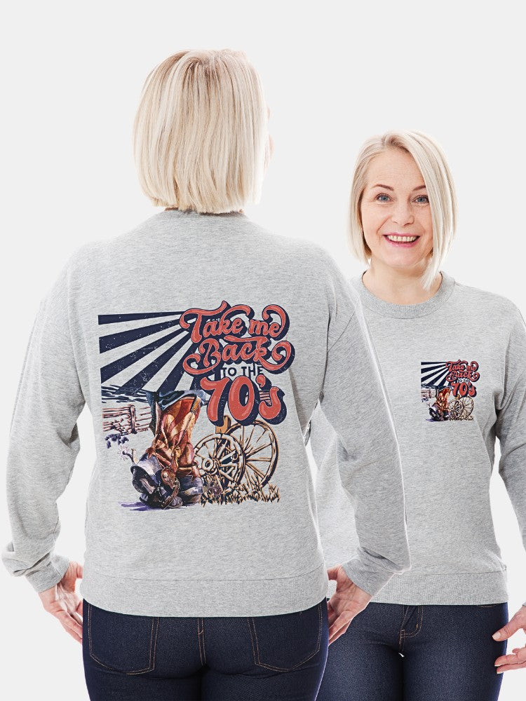 Regular Fit Sweatshirt - Geometric Penguin