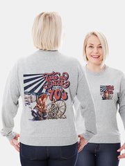 Regular Fit Sweatshirt - Geometric Penguin