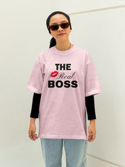 Women's Oversized Classic Tee | The Real Boss