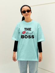 Women's Oversized Classic Tee | The Real Boss