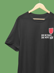 Women's Black Funny Text T-Shirt